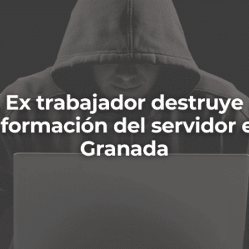 Ex trabajador destruye información del servidor en Granada